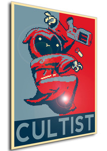 Poster - Propaganda - Enter the Gungeon - The Cultist Poster - Propaganda - Enter the Gungeon - The Cultist