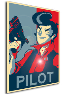 Poster - Propaganda - Enter the Gungeon - The Pilot Poster - Propaganda - Enter the Gungeon - The Pilot
