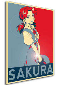 Poster - Propaganda - Neon Genesis Evangelion - Sakura Suzuhara Poster - Propaganda - Neon Genesis Evangelion - Sakura Suzuhara