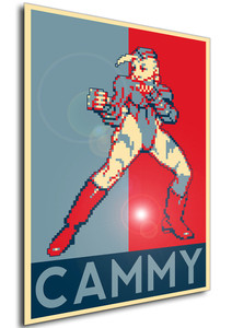 Poster - Propaganda - Pixel Art - Street Fighter Alpha - Cammy Poster - Propaganda - Pixel Art - Street Fighter Alpha - Cammy
