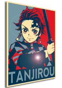 Poster - Propaganda - Demon Slayer - Kimetsu no Yaiba - Tanjirou Kamado Variant Poster - Propaganda - Demon Slayer - Kimetsu no Yaiba - Tanjirou Kamado Variant