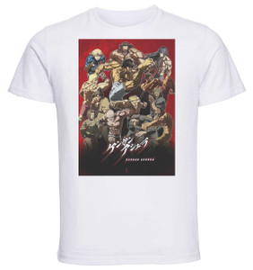 T-Shirt Unisex - White - Playbill - Anime - Kengan Ashura Variant 01 T-Shirt Unisex - White - Playbill - Anime - Kengan Ashura Variant 01