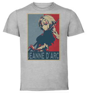 T-Shirt Unisex - Grey - Propaganda - Fate Apocrypha - Jeanne d'Arc T-Shirt Unisex - Grey - Propaganda - Fate Apocrypha - Jeanne d'Arc