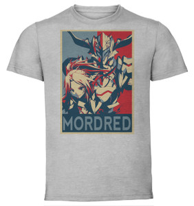 T-Shirt Unisex - Grey - Propaganda - Fate Apocrypha - Mordred T-Shirt Unisex - Grey - Propaganda - Fate Apocrypha - Mordred