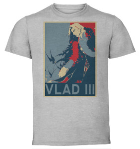 T-Shirt Unisex - Grey - Propaganda - Fate Apocrypha - Vlad III