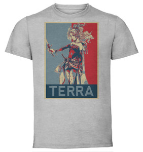 T-Shirt Unisex - Grey - Propaganda - Final Fantasy Dissidia - Terra