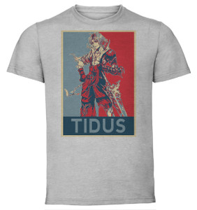 T-Shirt Unisex - Grey - Propaganda - Final Fantasy Dissidia - Tidus