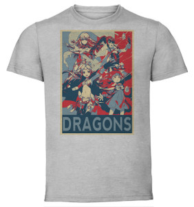 T-Shirt Unisex - Grey - Propaganda - Fire Emblem - Dragons
