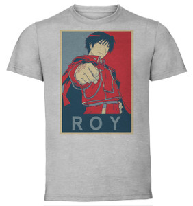 T-Shirt Unisex - Grey - Propaganda - Fullmetal Alchemist - Roy