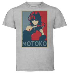T-Shirt Unisex - Grey - Propaganda - Ghost in the Shell - Motoko B