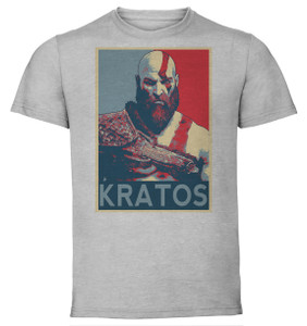 T-Shirt Unisex - Grey - Propaganda - God of War - Kratos old