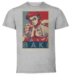 T-Shirt Unisex - Grey - Propaganda - Grappler Baki - Baki