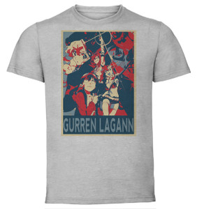 T-Shirt Unisex - Grey - Propaganda - Gurren Lagann - Characters