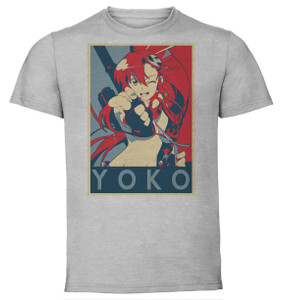 T-Shirt Unisex - Grey - Propaganda - Gurren Lagann - Yoko Variant
