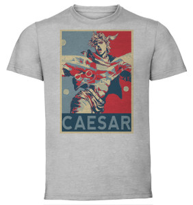 T-Shirt Unisex - Grey - Propaganda - Jojo's Bizarre Adventure - Battle Tendency - Caesar Zeppeli T-Shirt Unisex - Grey - Propaganda - Jojo's Bizarre Adventure - Battle Tendency - Caesar Zeppeli