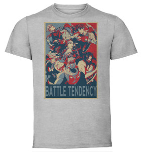 T-Shirt Unisex - Grey - Propaganda - Jojo's Bizarre Adventure - Battle Tendency - Characters T-Shirt Unisex - Grey - Propaganda - Jojo's Bizarre Adventure - Battle Tendency - Characters