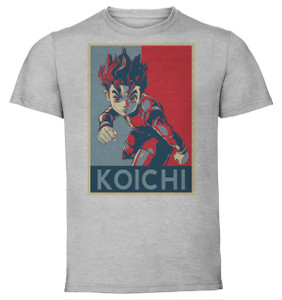 T-Shirt Unisex - Grey - Propaganda - Jojo's Bizarre Adventure - Diamond is Unbreakable - Koichi Hirose