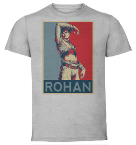 T-Shirt Unisex - Grey - Propaganda - Jojo's Bizarre Adventure - Diamond is Unbreakable - Rohan Kishibe