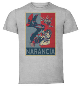 T-Shirt Unisex - Grey - Propaganda - Jojo's Bizarre Adventure - Vento Aureo - Narancia Ghirga T-Shirt Unisex - Grey - Propaganda - Jojo's Bizarre Adventure - Vento Aureo - Narancia Ghirga