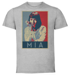 T-Shirt Unisex - Grey - Propaganda - Pulp Fiction - Mia T-Shirt Unisex - Grey - Propaganda - Pulp Fiction - Mia