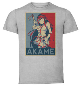 T-Shirt Unisex - Grey - Propaganda - Akame Ga Kill Sheele variant 2