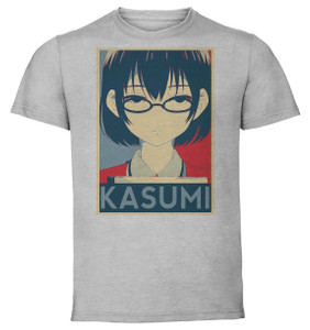 T-Shirt Unisex - Grey - Propaganda - Asobi Asobase Kasumi Nomura T-Shirt Unisex - Grey - Propaganda - Asobi Asobase Kasumi Nomura