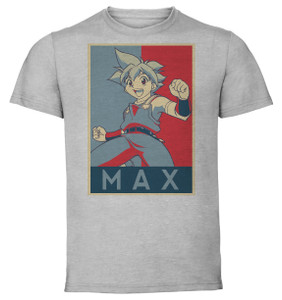 T-Shirt Unisex - Grey - Propaganda - Beyblade - Max Tate