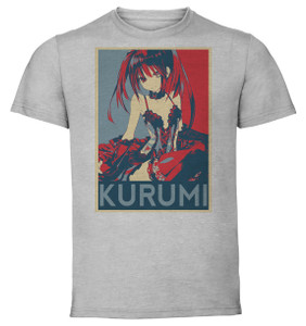 T-Shirt Unisex - Grey - Propaganda - Date a Live - Kurumi Tokisaki variant 3 T-Shirt Unisex - Grey - Propaganda - Date a Live - Kurumi Tokisaki variant 3