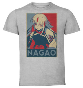 T-Shirt Unisex - Grey - Propaganda - Fate Grand Order Nagao Kagetora variant 2 T-Shirt Unisex - Grey - Propaganda - Fate Grand Order Nagao Kagetora variant 2