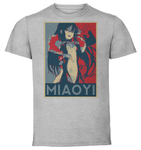 T-Shirt Unisex - Grey - Propaganda - Fate Grand Order Yu Miaoyi T-Shirt Unisex - Grey - Propaganda - Fate Grand Order Yu Miaoyi