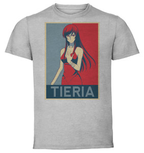 T-Shirt Unisex - Grey - Propaganda - Gundam 00 - Tieria Erde Variant