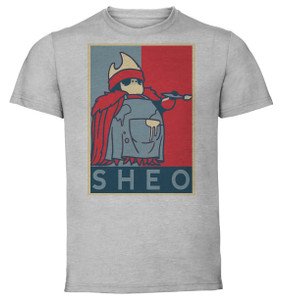 T-Shirt Unisex - Grey - Propaganda - Hollow Knight Nailmaster Sheo