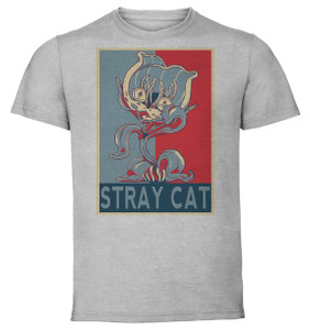 T-Shirt Unisex - Grey - Propaganda - Jojo's Bizarre Adventures - Diamond Is Umbreakable - Stray Cat T-Shirt Unisex - Grey - Propaganda - Jojo's Bizarre Adventures - Diamond Is Umbreakable - Stray Cat