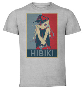 T-Shirt Unisex - Grey - Propaganda - Kantai Collection Kancolle - Hibiki variant T-Shirt Unisex - Grey - Propaganda - Kantai Collection Kancolle - Hibiki variant