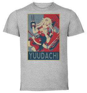 T-Shirt Unisex - Grey - Propaganda - Kantai Collection Yuudachi T-Shirt Unisex - Grey - Propaganda - Kantai Collection Yuudachi