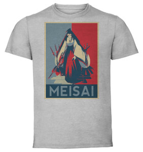 T-Shirt Unisex - Grey - Propaganda - Katanagatari Meisai Tsuruga T-Shirt Unisex - Grey - Propaganda - Katanagatari Meisai Tsuruga