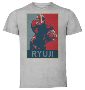 T-Shirt Unisex - Grey - Propaganda - King of Fighters Ryuji
