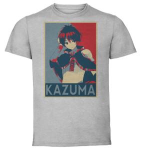 T-Shirt Unisex - Grey - Propaganda - KonoSuba - Kazuma Satou