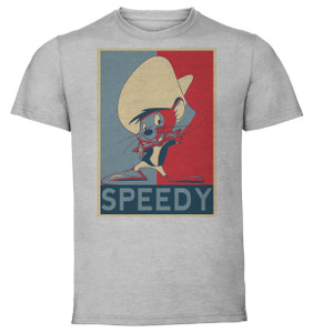 T-Shirt Unisex - Grey - Propaganda - Looney tunes - Speedy Gonzales T-Shirt Unisex - Grey - Propaganda - Looney tunes - Speedy Gonzales