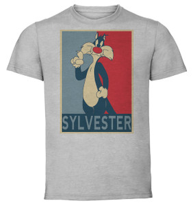 T-Shirt Unisex - Grey - Propaganda - Looney tunes Sylvester