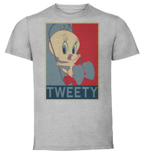 T-Shirt Unisex - Grey - Propaganda - Looney tunes Tweety