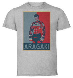 T-Shirt Unisex - Grey - Propaganda - Megalobox Aragaki T-Shirt Unisex - Grey - Propaganda - Megalobox Aragaki