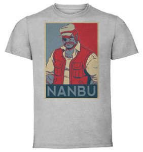 T-Shirt Unisex - Grey - Propaganda - Megalobox - Gansaku Nanbu T-Shirt Unisex - Grey - Propaganda - Megalobox - Gansaku Nanbu