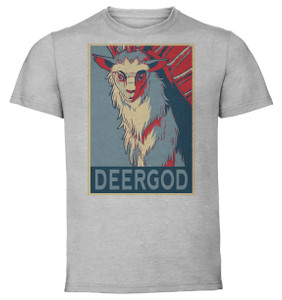 T-Shirt Unisex - Grey - Propaganda - Mononoke Hime Princess Mononoke - Deergod T-Shirt Unisex - Grey - Propaganda - Mononoke Hime Princess Mononoke - Deergod