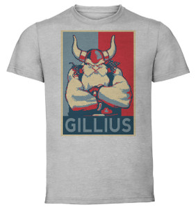 T-Shirt Unisex - Grey - Propaganda - Pixel Art - Golden Axe The Duel - Gillius Rockhead T-Shirt Unisex - Grey - Propaganda - Pixel Art - Golden Axe The Duel - Gillius Rockhead