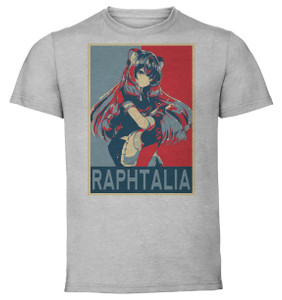 T-Shirt Unisex - Grey - Propaganda - Rising of The Shield Hero - Tate No Yuusha - Raphtalia H T-Shirt Unisex - Grey - Propaganda - Rising of The Shield Hero - Tate No Yuusha - Raphtalia H