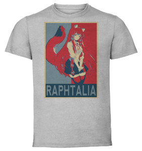 T-Shirt Unisex - Grey - Propaganda - Rising of The Shield Hero - Tate No Yuusha - Raphtalia N