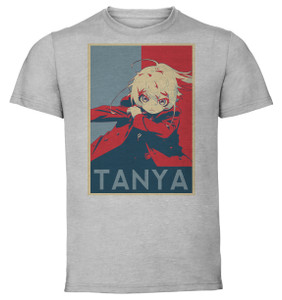 T-Shirt Unisex - Grey - Propaganda - Saga of Tanya the evil - Tanya variant 2 T-Shirt Unisex - Grey - Propaganda - Saga of Tanya the evil - Tanya variant 2