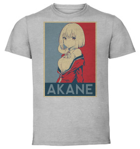T-Shirt Unisex - Grey - Propaganda - SSSS.Gridman - Akane Shinjo variant T-Shirt Unisex - Grey - Propaganda - SSSS.Gridman - Akane Shinjo variant