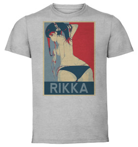 T-Shirt Unisex - Grey - Propaganda - SSSS.Gridman - Rikka Takarada variant 4